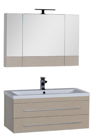Мебель для ванной Aquanet Нота 100 светлый дуб (камерино) – картинка