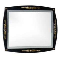 Зеркало Aquanet Виктория 90 черный/золото – картинка