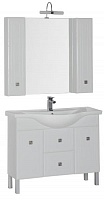 Мебель для ванной Aquanet Стайл 105 белый (2 дверцы 2 ящика) – картинка