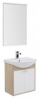 Мебель для ванной Aquanet Грейс 60 дуб сонома/белый (2 дверцы) – картинка
